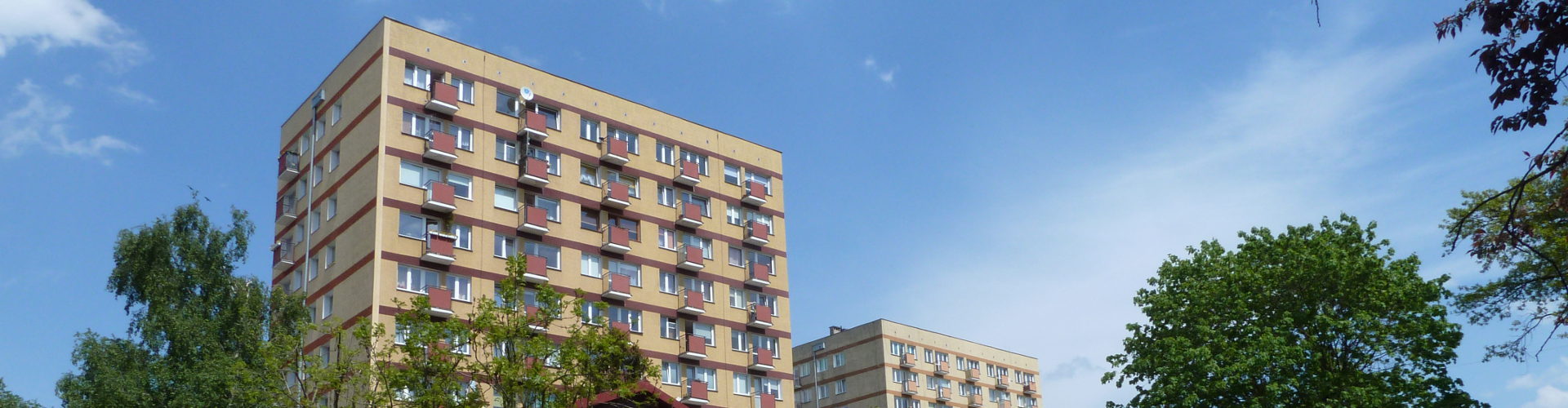 Zdjęcie budynków Spółdzielni Mieszkaniowej Kraszewskiego